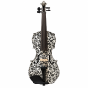 Geneva Dark Meadow Visual Art Floral Student Violin Outfit with Case & Bow